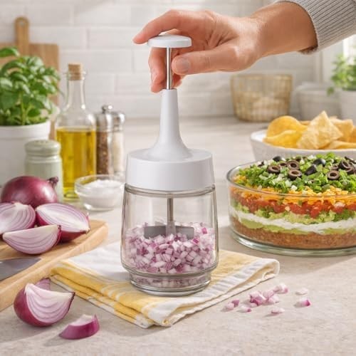 Elegant onion chopper with - onion,