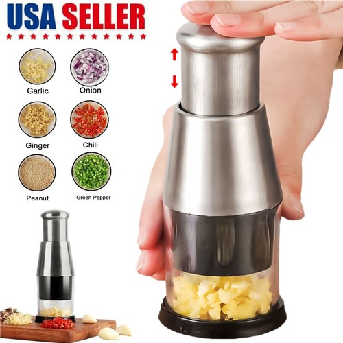 Pressed garlic onion chopper - pressed,